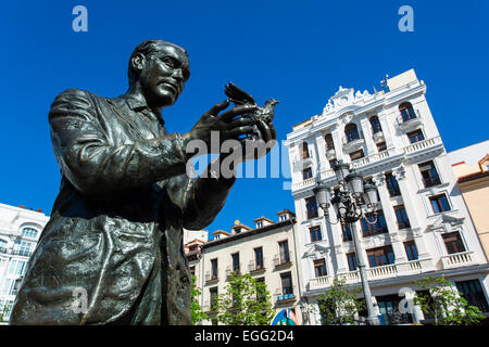 Piazza Santa Ana, Madrid Stockfoto