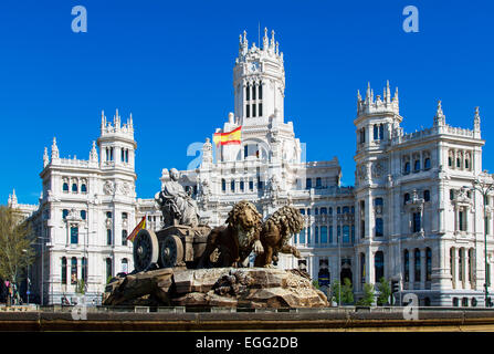 Spanien, Madrid, Plaza de Cibeles Stockfoto