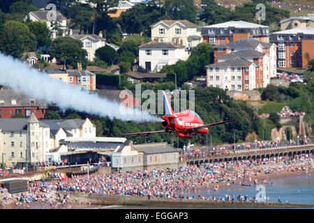 Red Arrows in Dawlish airshow Stockfoto