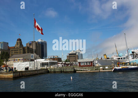 Die Promenade entlang der Uferpromenade in Halifax, N.S. Stockfoto