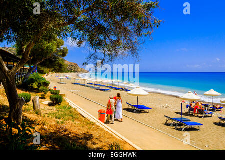 Blick auf herrliche Zypern Strand im Sommer Stockfoto