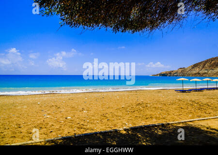 Blick auf herrliche Zypern Strand im Sommer Stockfoto