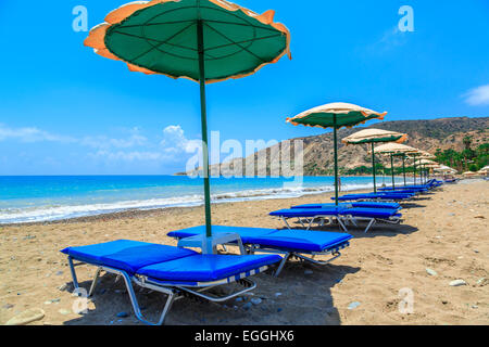 Blick auf herrliche Zypern Strand im Sommer Stockfoto