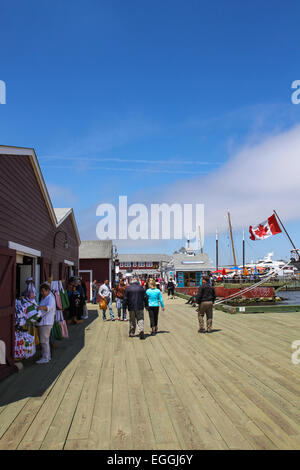 Die Promenade entlang der Uferpromenade in Halifax, N.S. Stockfoto