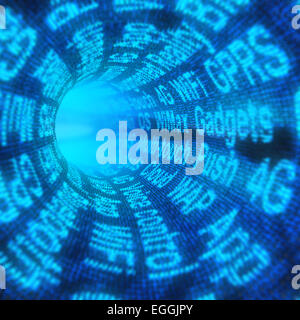 Handy-Technologien, 3d render Stockfoto