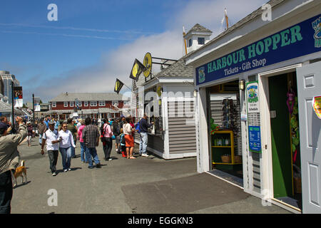 Die Promenade entlang der Uferpromenade in Halifax, N.S. Stockfoto