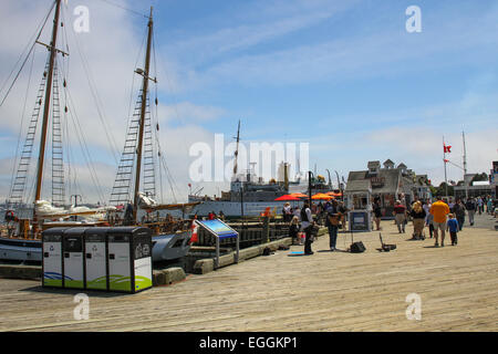 Die Promenade entlang der Uferpromenade in Halifax, N.S. Stockfoto