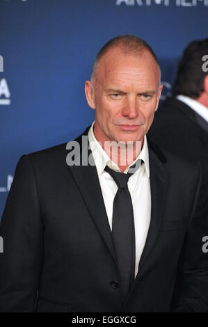 LOS ANGELES, CA - 2. November 2013: Sting bei der 2013 LACMA Kunst + Film-Gala in Los Angeles County Museum of Art. Stockfoto