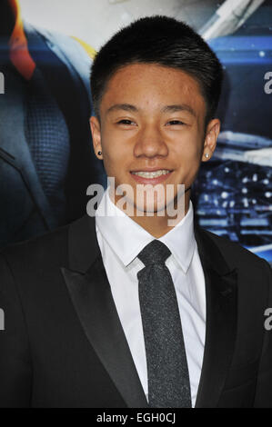 LOS ANGELES, CA - 28. Oktober 2013: Brandon so Hoo an der Los Angeles premiere seines Films "Ender es Game" in TCL Chinese Theatre. Stockfoto