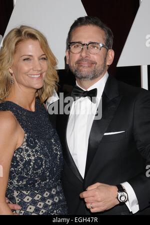 Los Angeles, CA, USA. 22. Februar 2015. 22. Februar 2015 anlässlich der Hollywood & Highland Komplex - Los Angeles, CA, USA - Schauspieler STEVE CARELL an der 87. Academy Awards. © Paul Fenton/ZUMA Draht/Alamy Live-Nachrichten Stockfoto