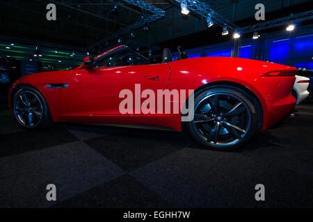 Sportwagen Jaguar F-Type Roadster Stockfoto