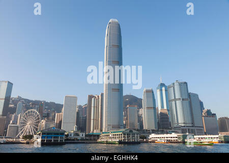 China, Hong Kong, Skyline der Stadt Stockfoto