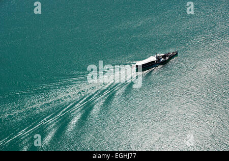 Kursschiff am Wolfgangsee See, Kaiser Franz Josef paddle Steamer, Salzkammergut, Salzburger Land, Österreich Stockfoto