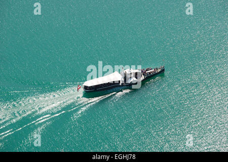 Kursschiff am Wolfgangsee See, Kaiser Franz Josef paddle Steamer, Salzkammergut, Salzburger Land, Österreich Stockfoto