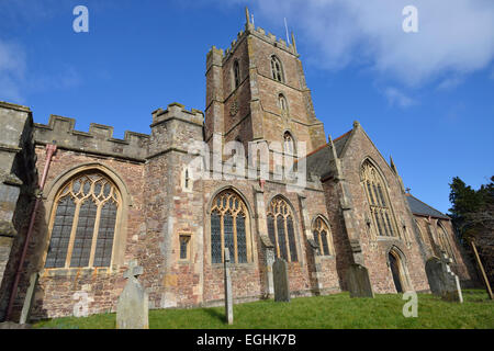 St.-Georgs Kloster Kirche, Dunster, Somerset Stockfoto