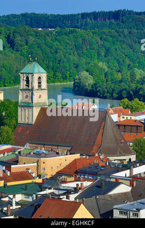 Pfarrkirche St. Jakob, Wasserburg am Inn, Upper Bavaria, Bayern, Deutschland Stockfoto