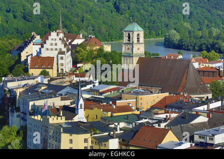 Pfarrkirche St. Jakob, Wasserburg am Inn, Upper Bavaria, Bayern, Deutschland Stockfoto