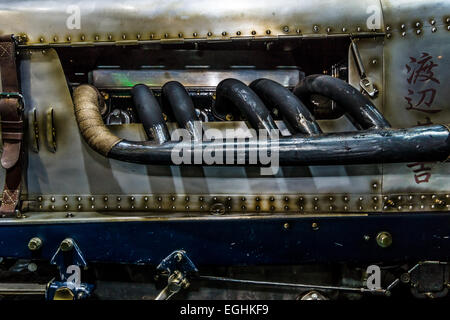 Das Auspuffrohr eines britischen Sportwagens Invicta S-Type, 1931. Stockfoto