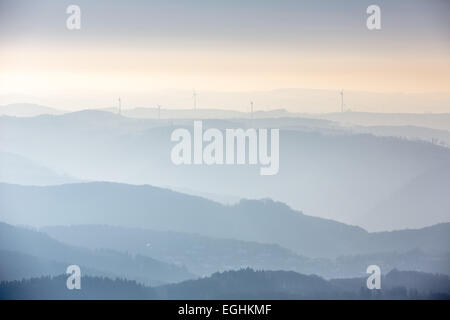 Hügel, Iserlohn, Sauerland, Nordrhein-Westfalen, Deutschland Stockfoto