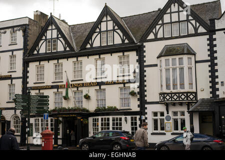 Kings Head Hotel in Monmouth, Wales Stockfoto