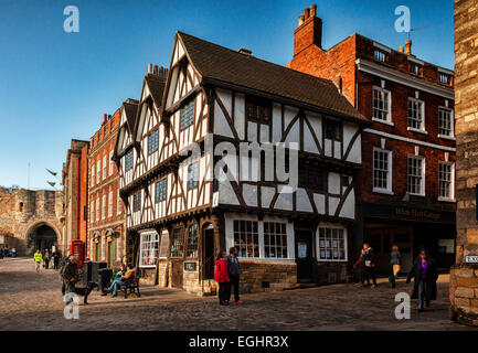 Tourist Information Office, Schlossberg, Lincoln, Lincolnshire, England, Vereinigtes Königreich. Stockfoto