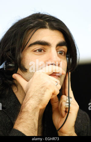 25. Februar 2015 - Athen, Griechenland - deutscher Regisseur, Drehbuchautor und Produzent FATIH AKIN gibt eine Pressekonferenz für seinen neuen Film "The Cut" (Credit-Bild: © Aristidis Vafeiadakis/ZUMA Draht) Stockfoto