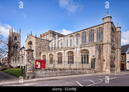 King's Lynn Minster oder St Margarets Kirche, King's Lynn, Norfolk. Stockfoto