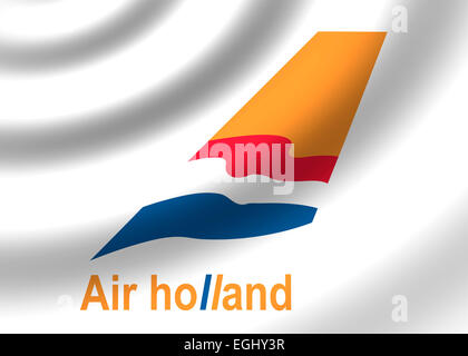 Air Holland Logo Symbol Emblem Flaggensymbol Stockfoto