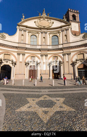 Italien, Lombardei, Vigevano, Ducale Platz der Kathedrale Stockfoto