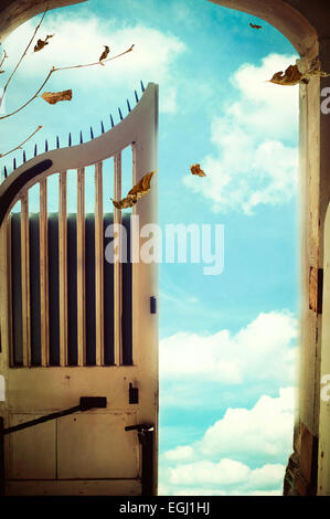 geöffneten Tor zum Himmel Stockfoto