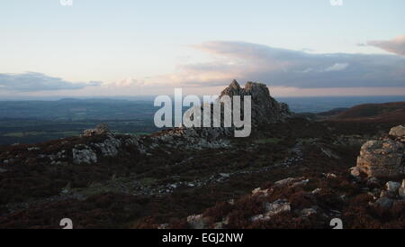 Die Devils Chair, Stiperstones, Shropshire Stockfoto