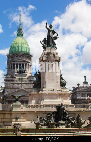 Der "argentinischen National Congress". Buenos Aires, Argentinien. Stockfoto