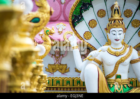 Asien, Thailand, Ko Samui, Tempel, Buddha-Statue, Nuan Na Ram, Wat Plai Laem Stockfoto