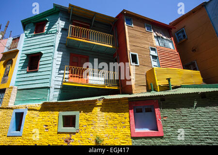 Conventillos (Caminito De La Boca). Buenos Aires, Argentinien. Stockfoto