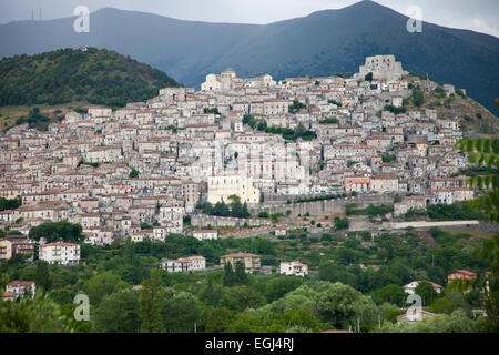 Morano Calabro Dorf, Nationalpark Pollino, Sila, Kalabrien, Italien, Europa Stockfoto