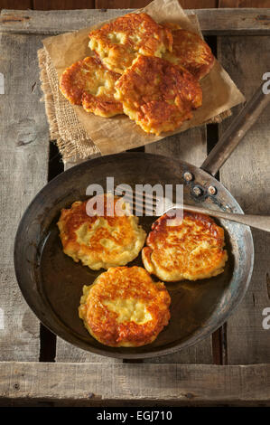 Boxty. Irische Kartoffelpuffer. Irland-Essen Stockfoto