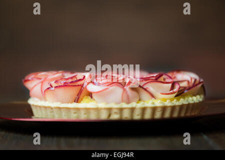 Serie über Rose Apfeltorte Stockfoto