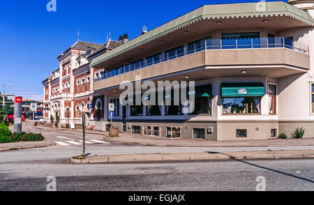 Norwegische Staatliche Eisenbahnen NSB Bahnhof in Stavanger Norwegen Stockfoto