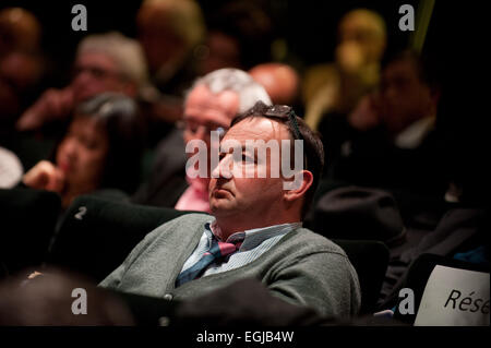 Paris, Frankreich. 24. Februar 2015. Konferenz "Fukushima Atomunfall - vier Jahre später", Green Cross Paris, Frankreich. Bildnachweis: Ania Freindorf/Alamy Live-Nachrichten Stockfoto