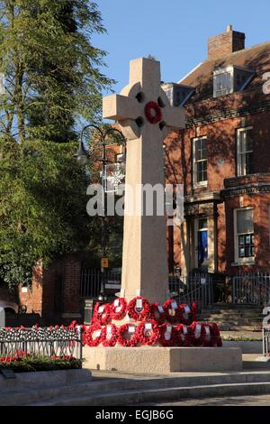 Kriegerdenkmal in Bury St Edmunds, Suffolk, UK Stockfoto