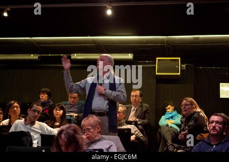 Paris, Frankreich. 24. Februar 2015. Konferenz "Fukushima Atomunfall - vier Jahre später", Green Cross Paris, Frankreich. Bildnachweis: Ania Freindorf/Alamy Live-Nachrichten Stockfoto