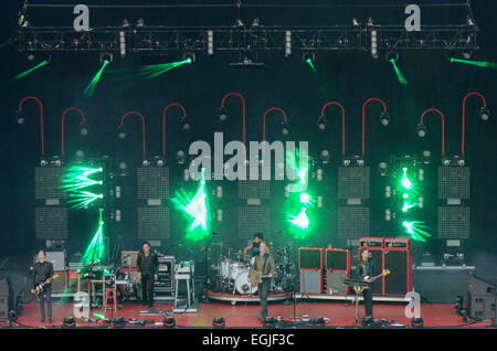 Leeds Festival 2014 - Tag 2 - Performances - Königinnen von der Steinzeit mit: Queens of Stone Age, Josh Homme wo: Leeds, Vereinigtes Königreich bei: 23. August 2014 Stockfoto