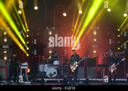 Leeds Festival 2014 - Tag 2 - Performances - Königinnen von der Steinzeit mit: Queens of Stone Age, Josh Homme wo: Leeds, Vereinigtes Königreich bei: 23. August 2014 Stockfoto