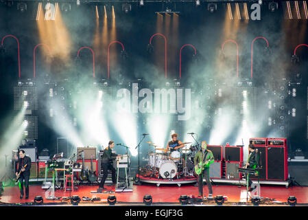 Leeds Festival 2014 - Tag 2 - Performances - Königinnen von der Steinzeit mit: Queens of Stone Age, Josh Homme wo: Leeds, Vereinigtes Königreich bei: 23. August 2014 Stockfoto