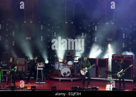 Leeds Festival 2014 - Tag 2 - Performances - Königinnen von der Steinzeit mit: Queens of Stone Age, Josh Homme wo: Leeds, Vereinigtes Königreich bei: 23. August 2014 Stockfoto