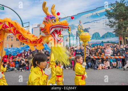 Chinesische Neujahrsparade, Vancouver, Britisch-Kolumbien, Kanada Stockfoto