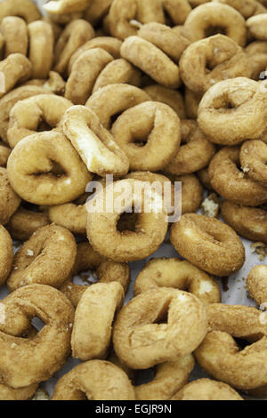 Hausgemachte frittierte Krapfen, Details eines typischen spanischen Desserts essen gesunde, frische Lebensmittel Stockfoto