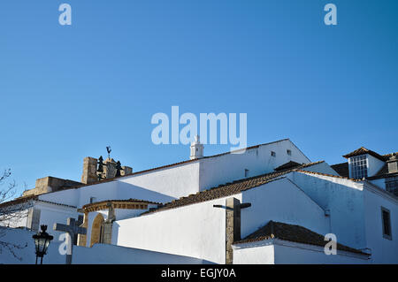 Se Kirche (Igreja da Se) Rückansicht. Faro, Algarve, Portugal Stockfoto