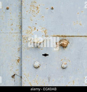 Metalltür fragment Stockfoto