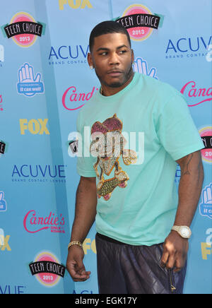 LOS ANGELES, CA - 11. August 2013: Nelly bei der 2013 Teen Choice Awards im Gibson Amphitheater in Universal City, Hollywood. Stockfoto